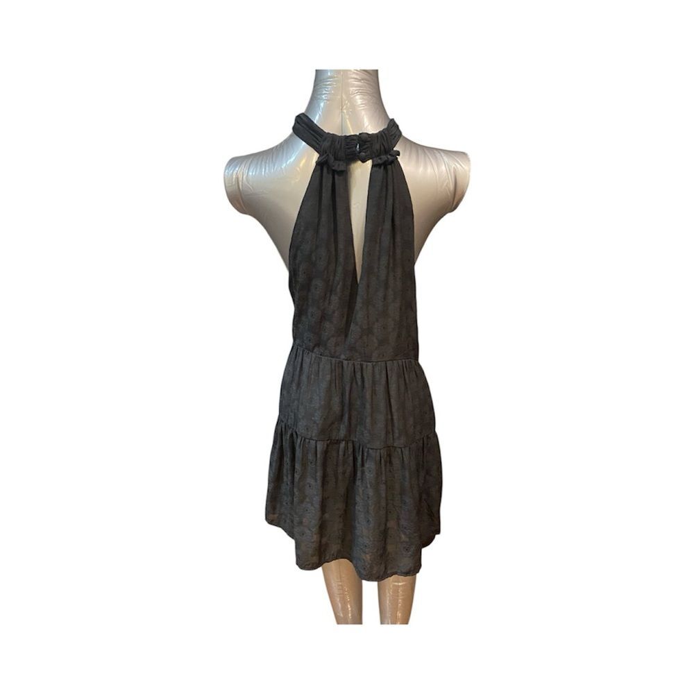 Anthropologie Elegant Black Halter Dress - Picture 3 of 6